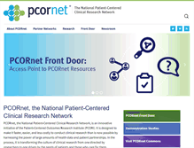 Tablet Screenshot of pcornet.org